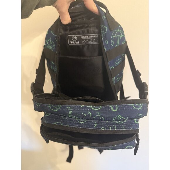 WolfPACK 9L Mini DC Villain Batman Backpack blue and green - Picture 5 of 7